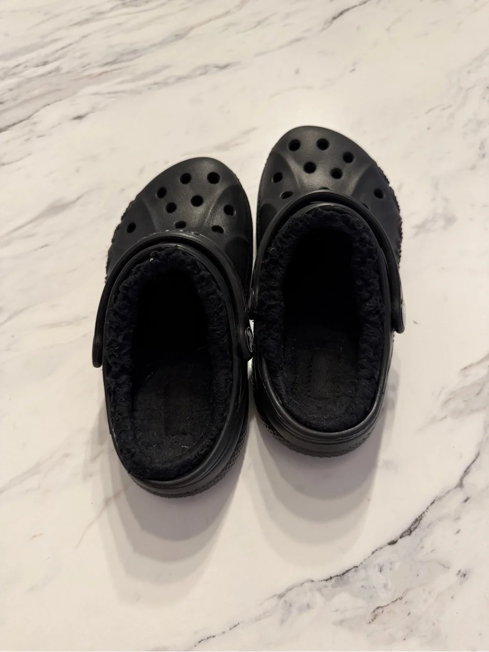 CROCS Kids Classic Lined Clogs in Black